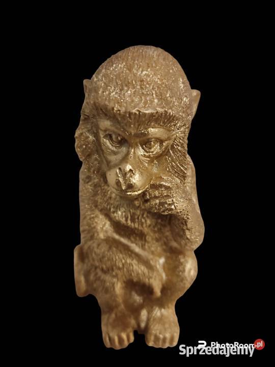 Złote małpki figurki Dębica