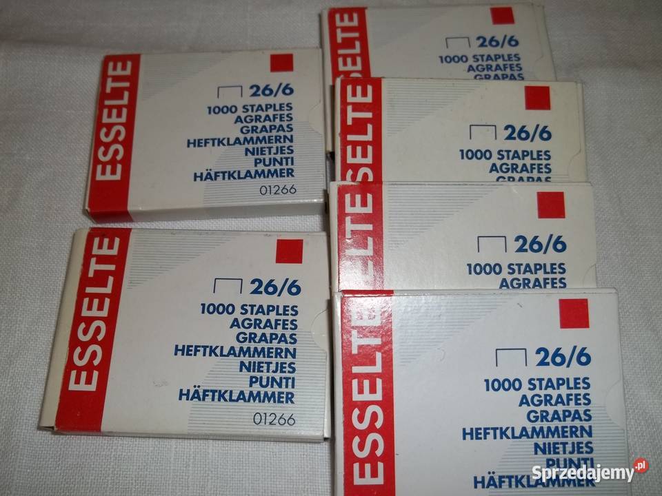 Zszywki biurowe stalowe 266 Łódź sprzedam