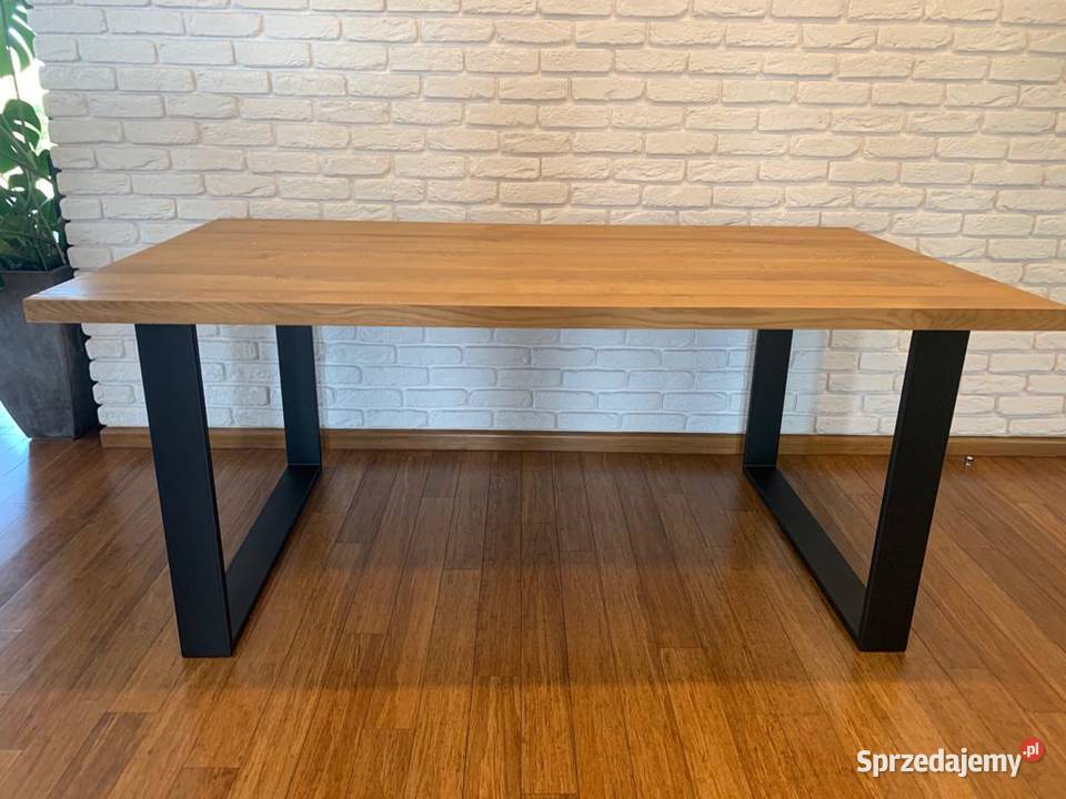 Stół z drewnianym blatem i dostawkami w stylu sprzedam