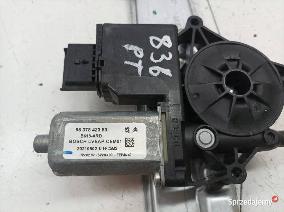 MECHANIZM SZYBY PRAWY TYŁ EU 9837842380