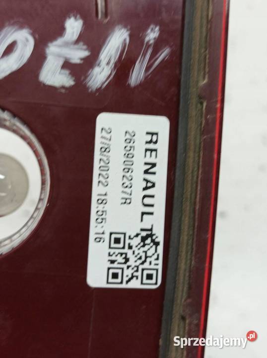 ŚWIATŁO STOP LIFT FL 265906237R Dacia Sandero