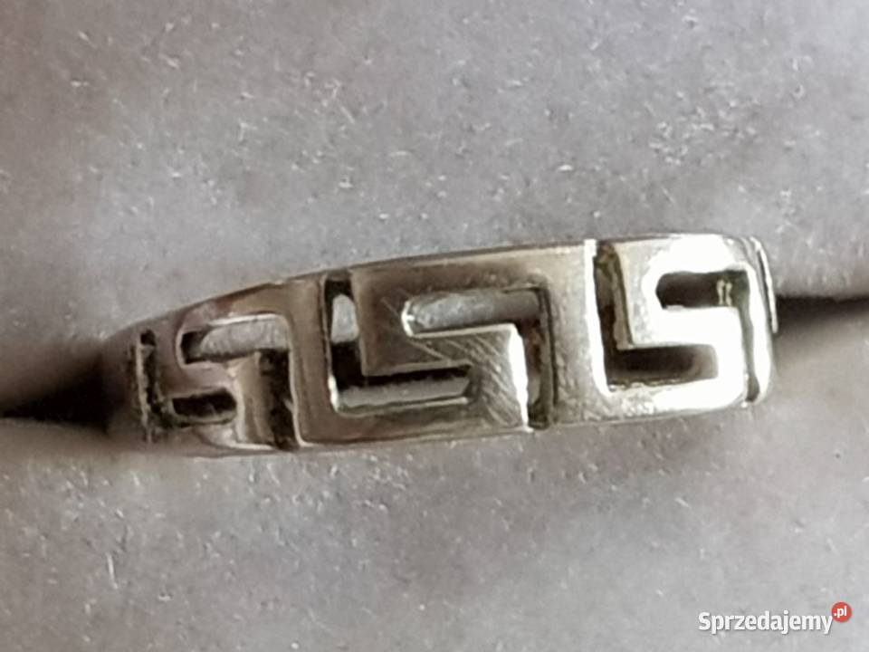 srebrny grecki motyw pierścionek biżuteria Kielce sprzedam