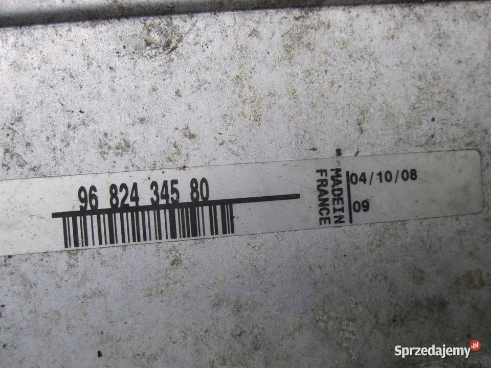 Intercooler do CITROEN BERLINGO II Numer części świętokrzyskie Kielce sprzedam