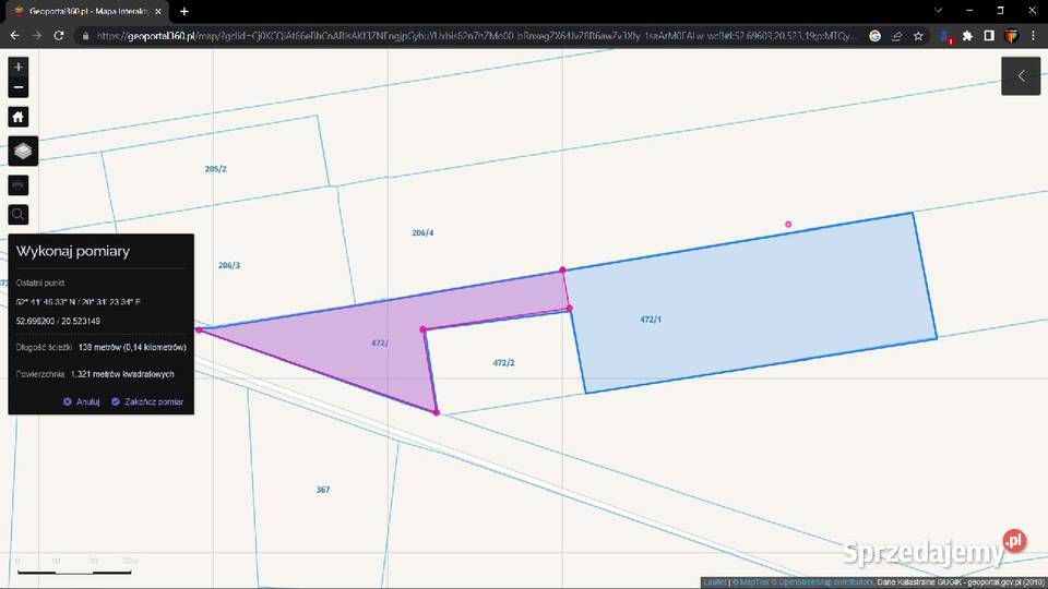 Sprzedam Działkę 186m sprzedam