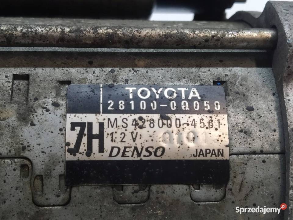 ROZRUSZNIK 2810000050 10 12V Toyota Yaris III Części samochodowe