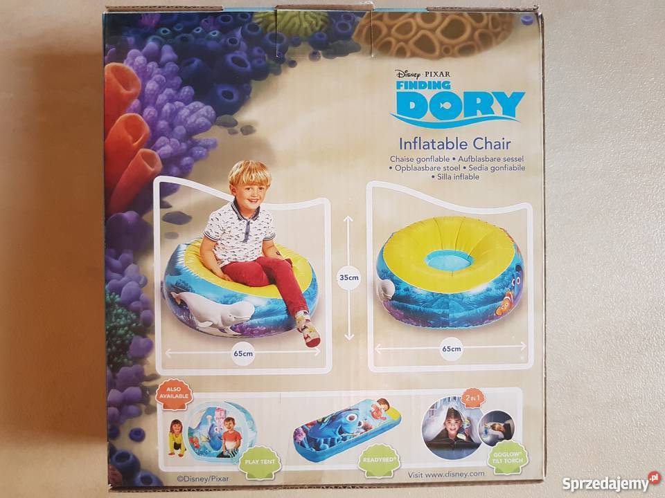 Dmuchany fotel pufa Gdzie jest Dory Disney 65x35 Kielce