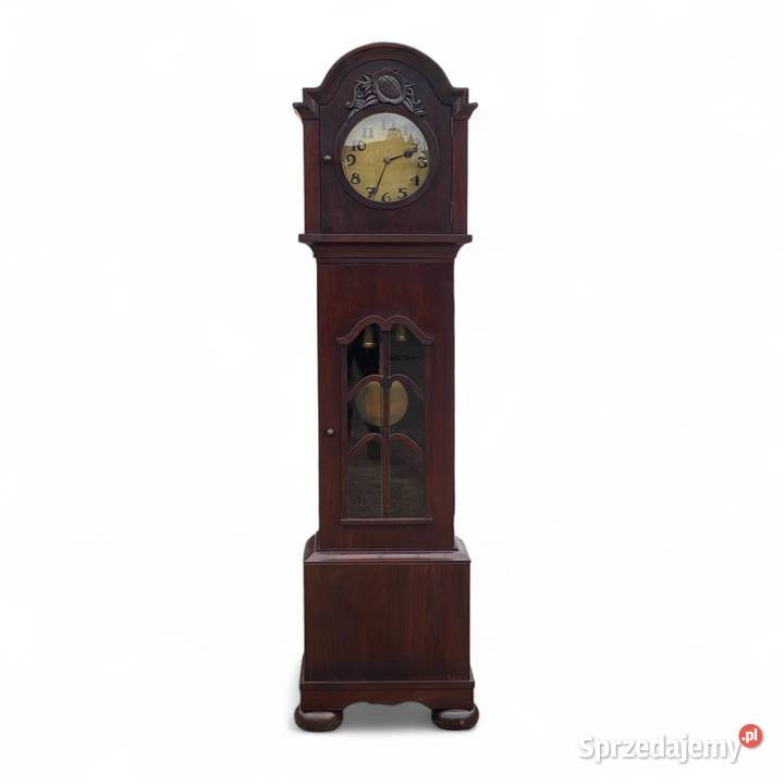 Niemiecki zegar stojący z wahadłem i wagami Pozostałe Gryfice sprzedam