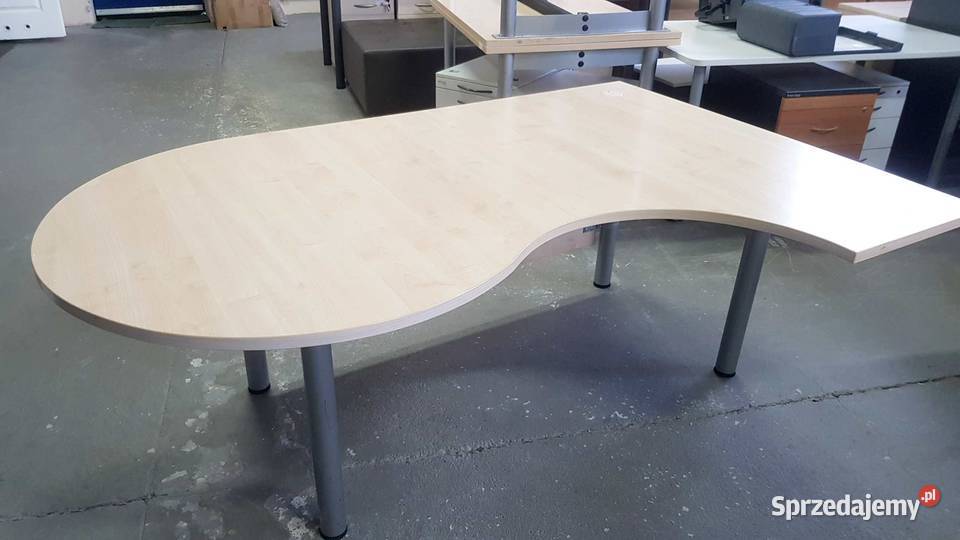 Duże Biurko narożne półokrągłe 180 180cm Warszawa