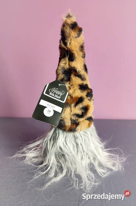 Skrzat świąteczny Krasnal Gnom Mikołaj ozdoba na Jasień