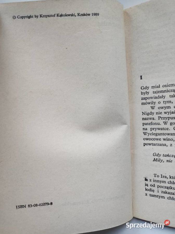 Paradis kąkolewski Krzysztof literatura piękna świętokrzyskie Kielce sprzedam
