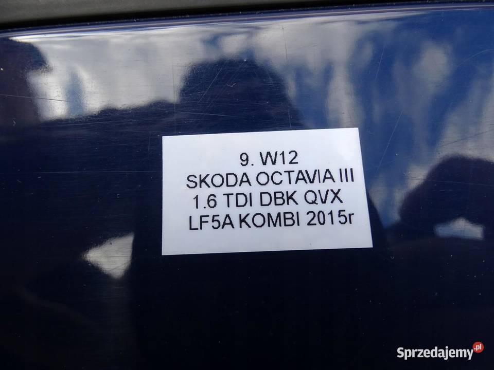 DRZWI LEWY TYŁ LEWE TYLNE LF5A 4711 SKODA sprzedam