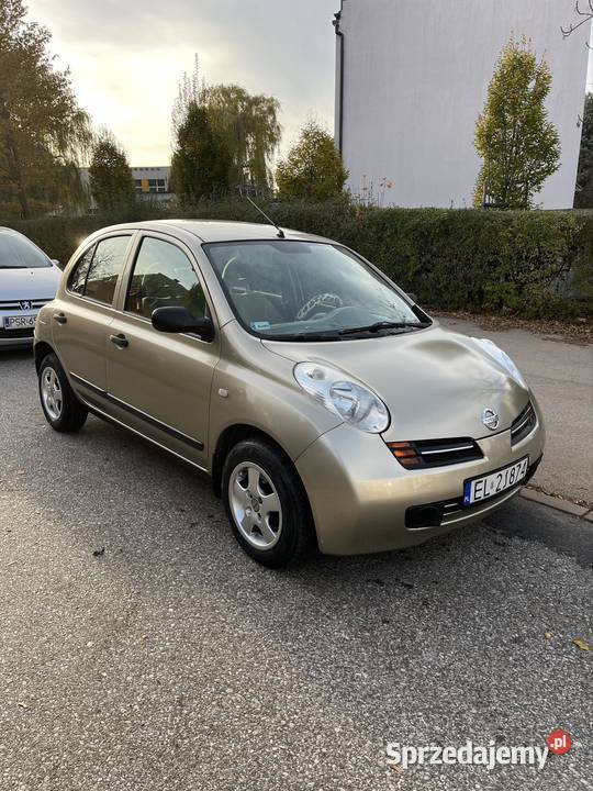 Nissan Micra 2004 13 benzyna klimatyzacja złoty Zgierz