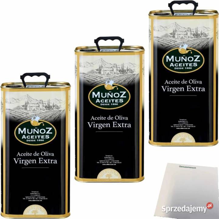Oliva Virgen Virgin Olive Oil 3 X 5 L 15 L Świdnica sprzedam