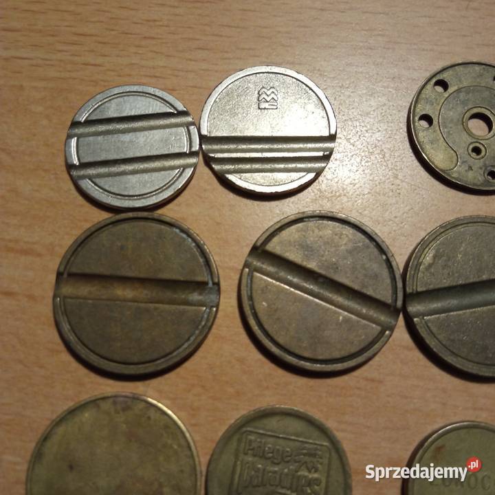 Stare żetony 19 sztuk idealne do kolekcji sprzedam