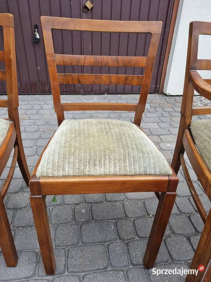 Zestaw krzeseł Artd Devo antyk vintage Sękocin Nowy