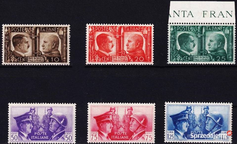 WŁOCHY 1941 MNH kompletna seria wysyłka Filatelistyka Człuchów