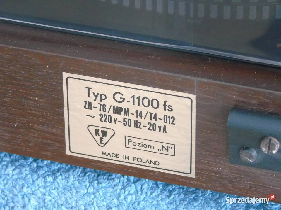 Gramofon UNITRA FONICA G1100 fs DANIEL DOSTAWA podkarpackie Jasło