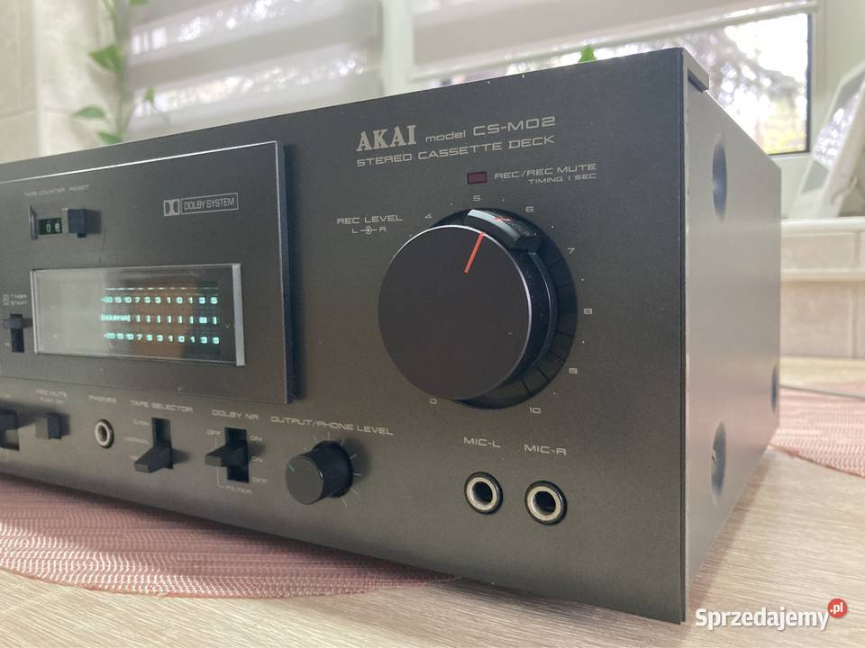 Magnetofon kasetowy Akai CS M02 made in Japan Przykona