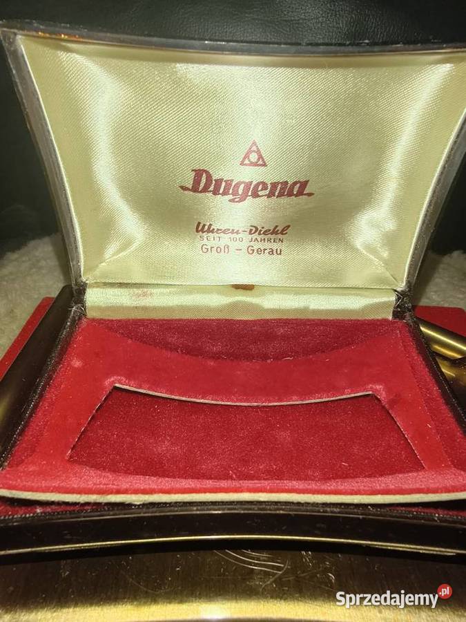 Ebonitowa pudełko zegarka Dugena Suwałki