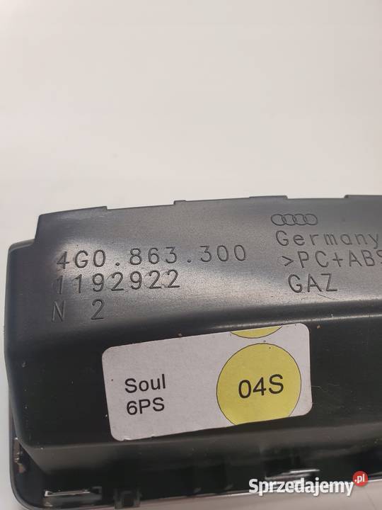 SCHOWEK PÓŁKA TUNELU AUDI A6 C7 4G0863300 CHROM osobowe śląskie Przystajń