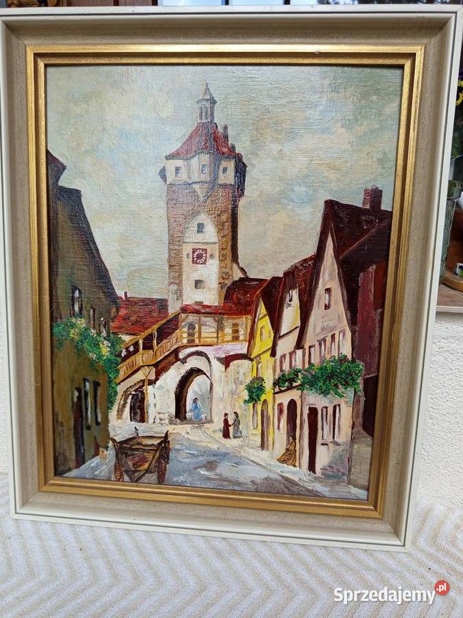 obraz olejny na płycie Brama Klingentor w Warszawa