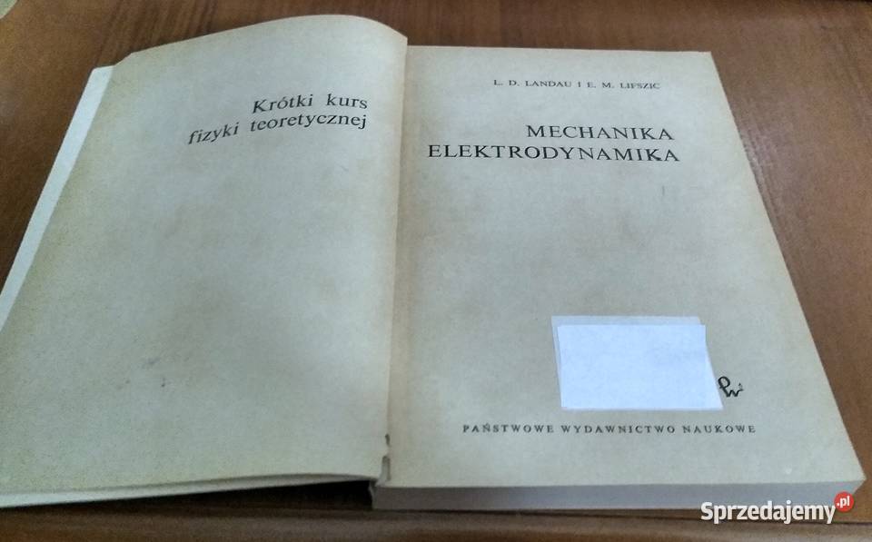 Mechanika elektrodynamika Landau Lifszic Krótki Gdańsk