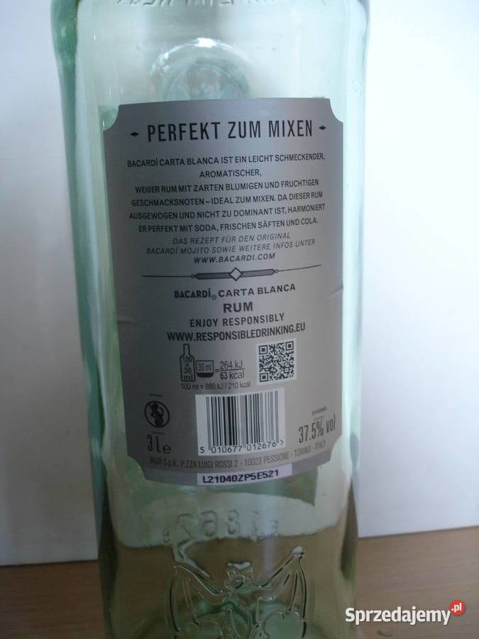 Butelka BACARDI 3L Zielona Góra