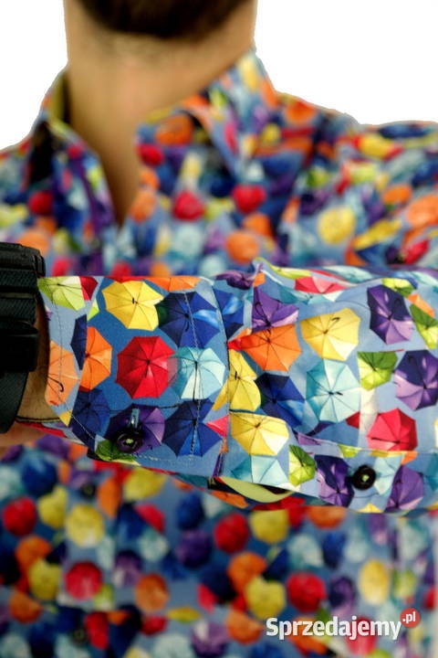 DANIEL BESSI Koszula Męska Fb073 Kolorowa wielkopolskie Ostrów Wielkopolski