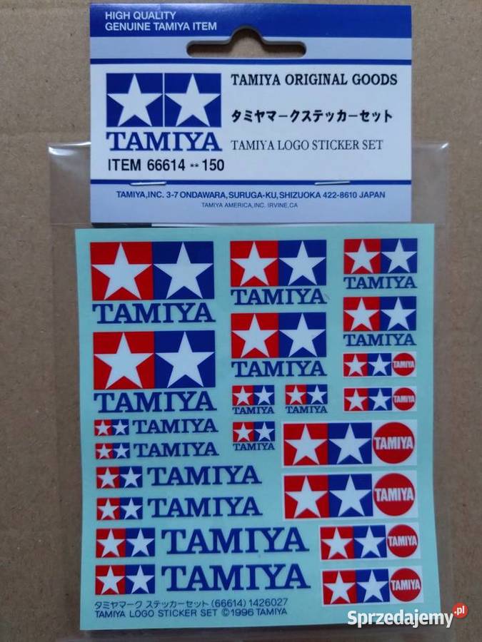 Tamiya 66614 Logo Sticker Set mazowieckie Warszawa sprzedam