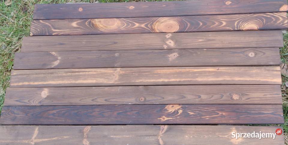 Deska opalana 1 m Shou Sugi Ban do aranżacji śląskie Katowice sprzedam