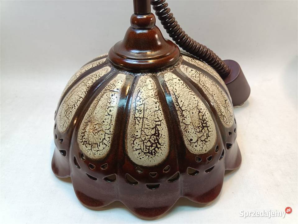 Porcelitowa lampa wisząca tykwa fat lava z lat Lampy wiszące Tarnobrzeg