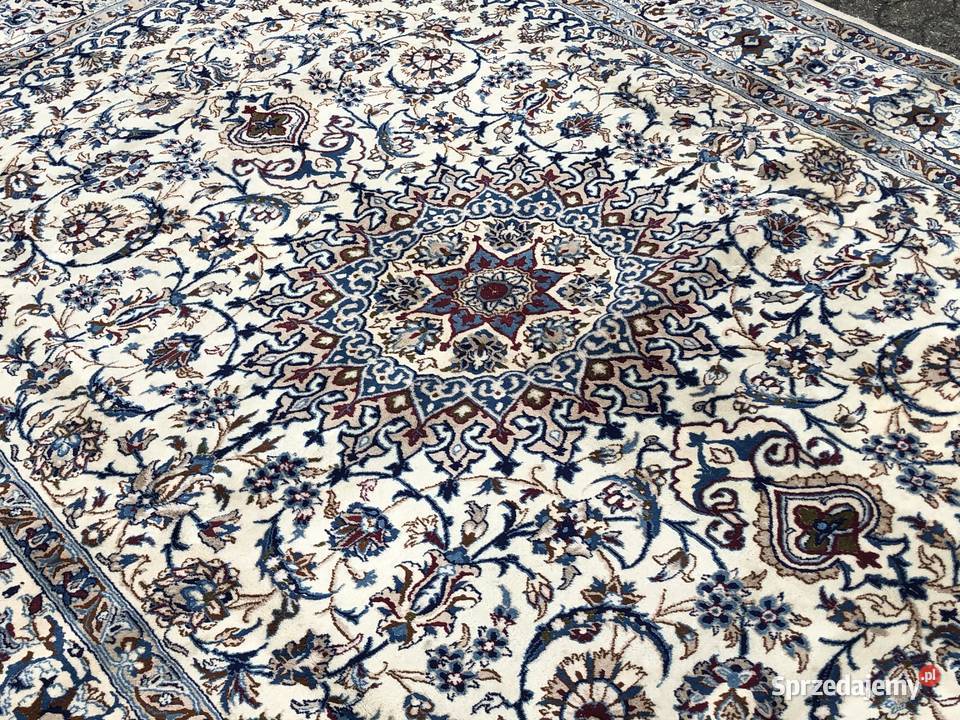 Recznie tkany dywan PERSKI NAIN chodnik bieznik 0.6cm Dywany i wykładziny Tuczno