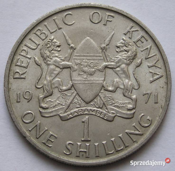 Kenia 1 shilling 1971 prezydent Mzee Jomo Łódź