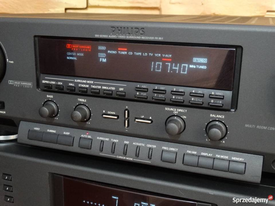 Amplituner Philips z CD mocny i sprawny 460 wat Jasło