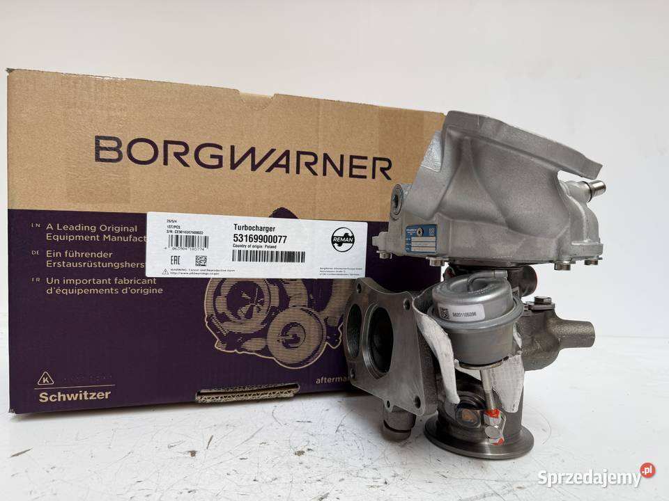 Turbosprężarka BorgWarner KKK Oryginal Reman Siedlce sprzedam