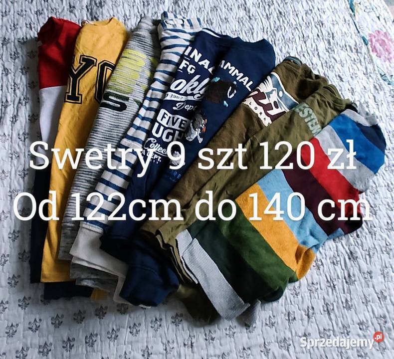 Pakiet ubrań chłopca w 98 146 10 lat+ Psary
