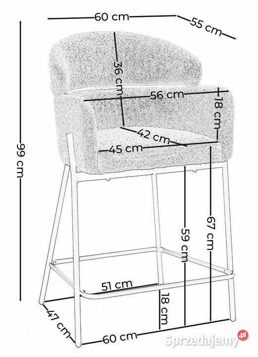 Hoker Tapicerowany Bolzano Jasnoszary Wysyłka wielkopolskie Tarchały Małe
