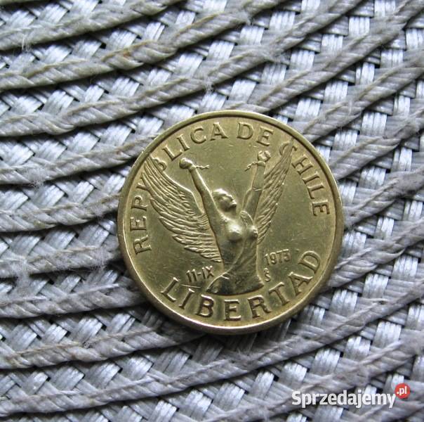 Cile 10 Peso 1984r Anioł Zrywający Kajdany Kalisz