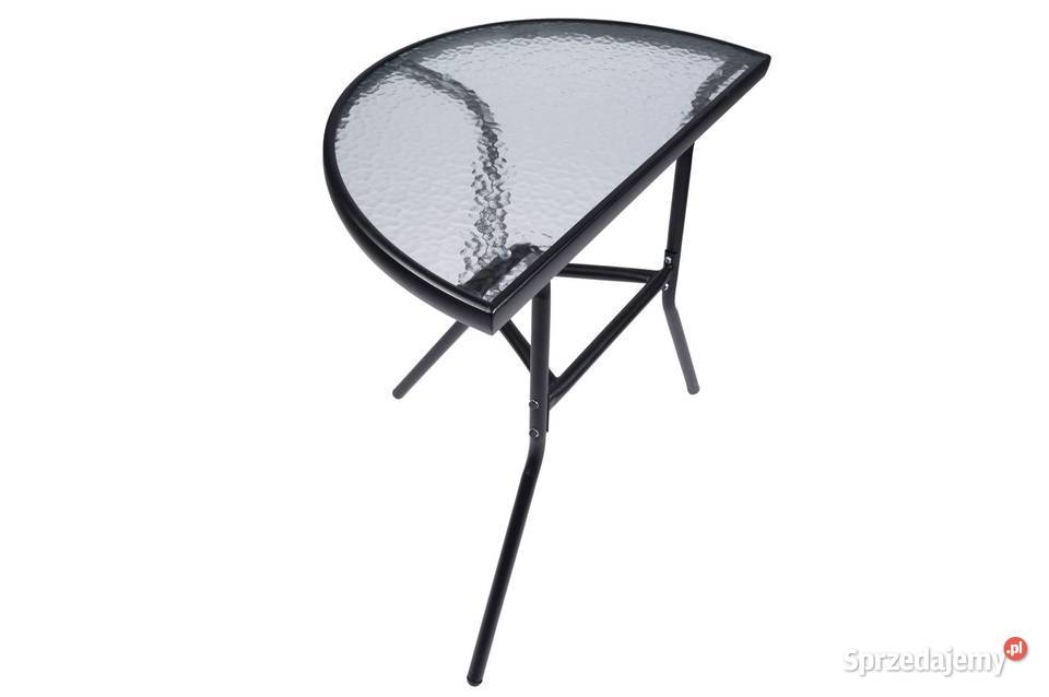 Stolik szklany kawowy na balkon taras patio Poznań