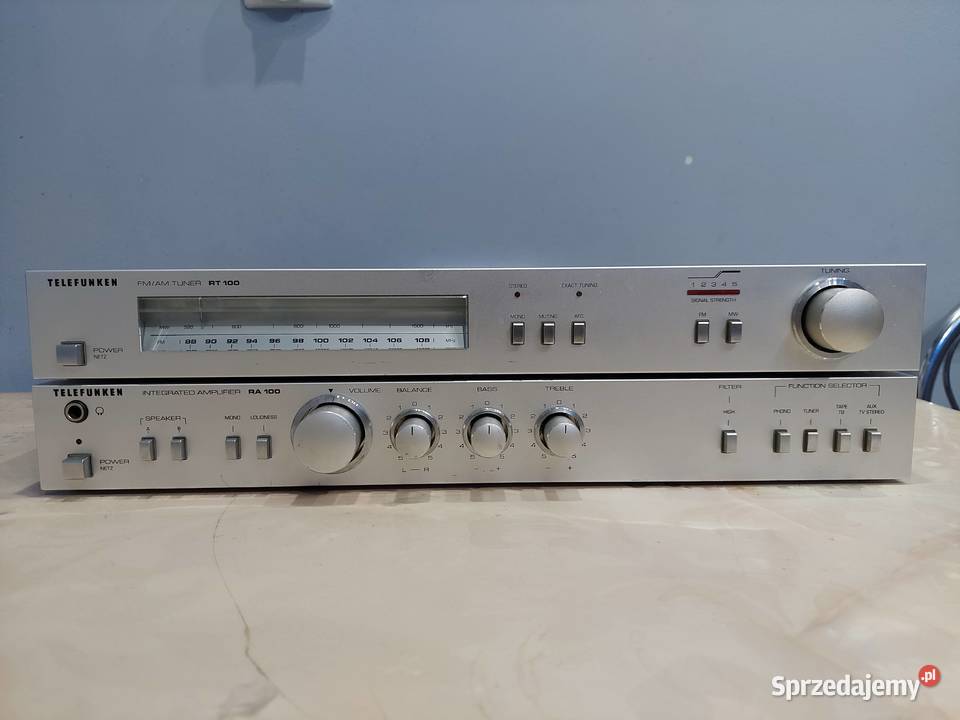 TELEFUNKEN Amplifier RA100 and TELEFUNKEN RT100 Łapy