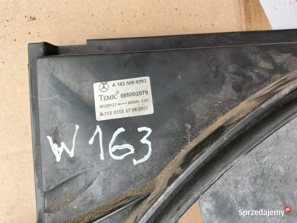 MERCEDES ML W163 A1635000293 WENTYLATOR osobowe Kamień-Kolonia