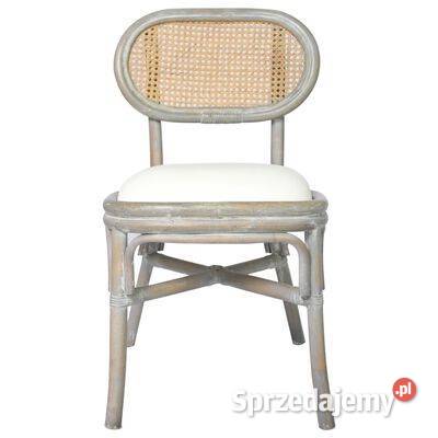 vidaXL Krzesła stołowe 4 szare lniane3071721 Warszawa
