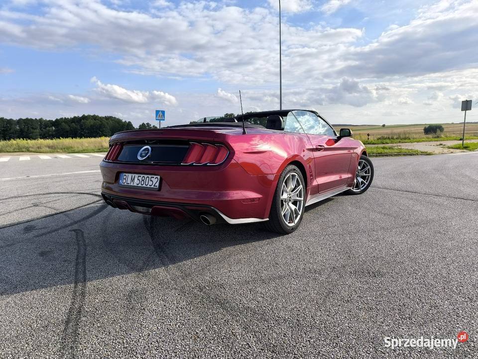 Ford Mustang GT cabrio 50 lecie 2015 bordowy
