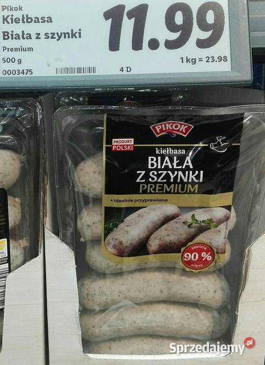 kiełbasa biała surowa i parzona mrożona 12 Rzeszów