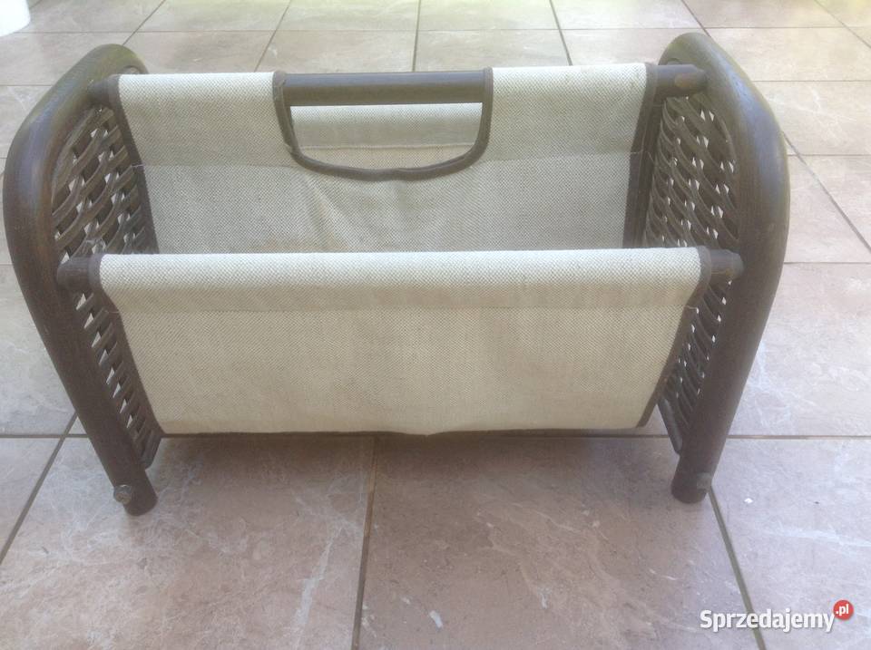 Gazetnik ratanowy dwu komorowy z uchwytem do Opole sprzedam