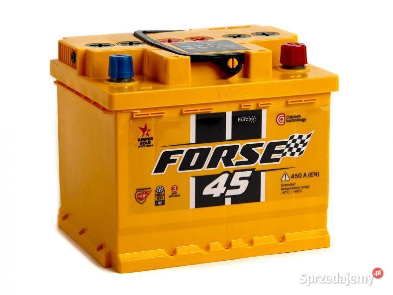 Akumulator FORSE 45Ah 450A EN PRAWY PLUS osobowe małopolskie Kraków