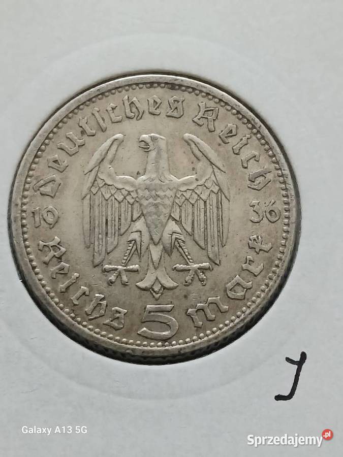 5 Marek Niemcy Paul von Hindenburg 1936 rmen A 4 wielkopolskie Konin