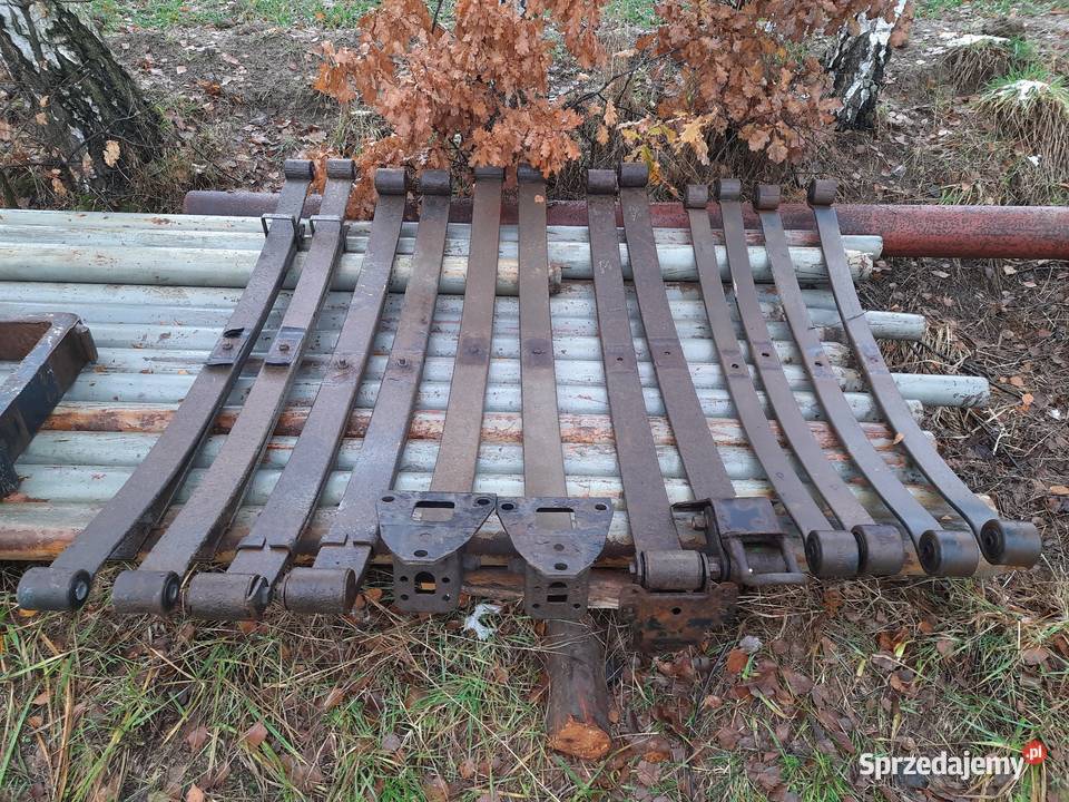 Resory z cybantami i mocowaniami do przyczep
