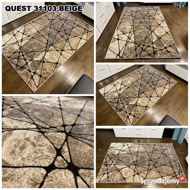 GĘSTY DYWAN 120X170 QUEST 31103 RÓŻNE WYMIARY