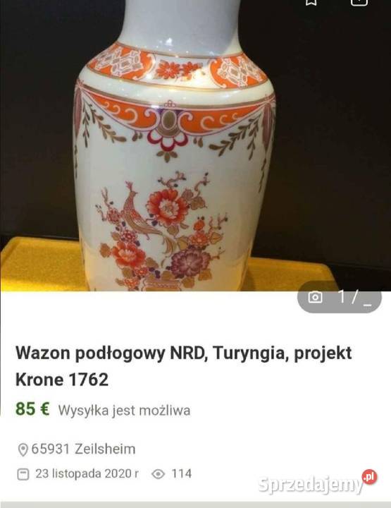 TURYNGIA PROJ KRONE 1762 WAZON PODŁOGOWY WYS 34 Pabianice sprzedam